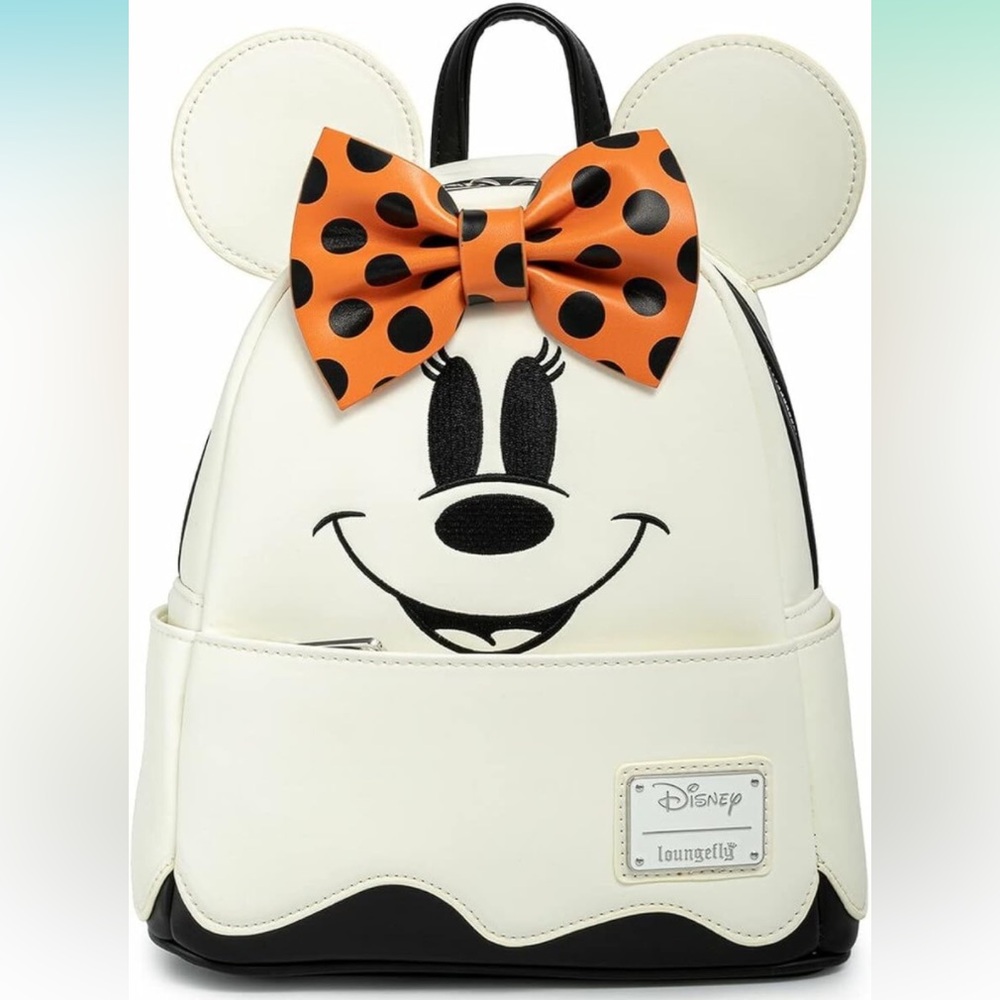 Loungefly Disney Ghost Minnie Mouse Glow in the Dark Backpack